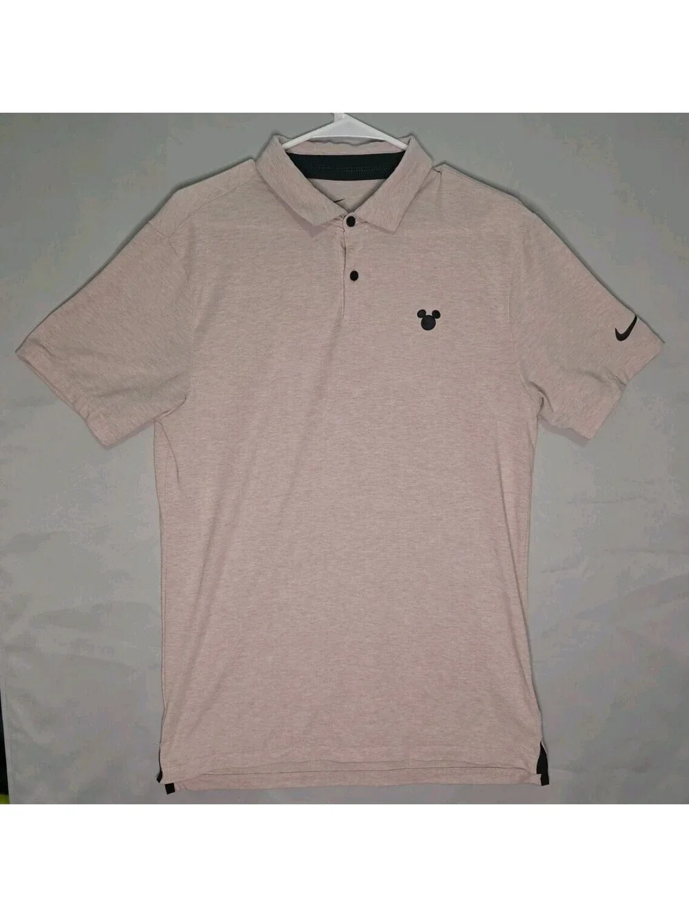 Nike Disney Polo Shirt Men’s Small Black Mickey Icon Victory Performance Dri-FIT
